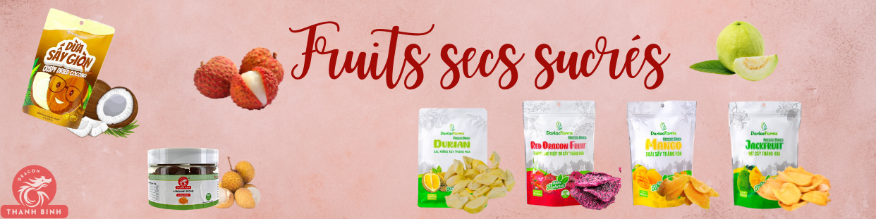 Fruits secs sucrés asiatique exotique