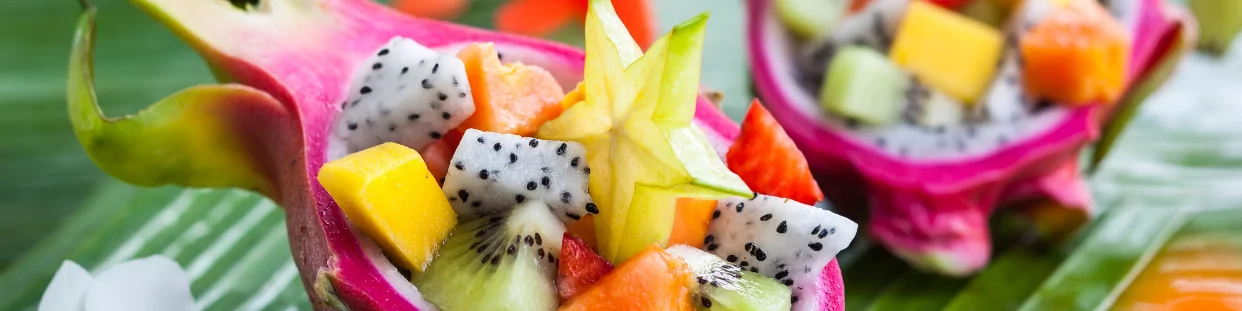 Conserve di frutta asiatiche esotiche