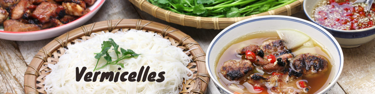 Vermicelles de riz asiatique exotique